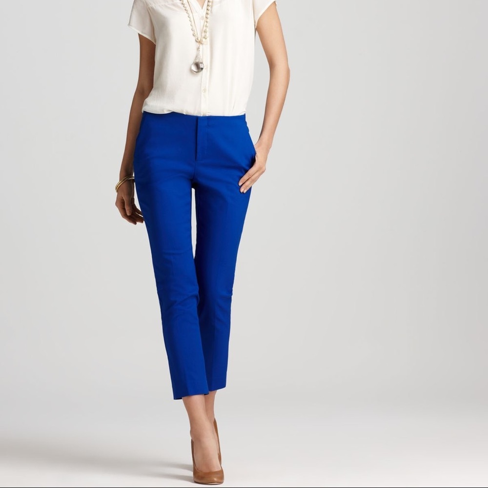 Classy capris cobalt pants